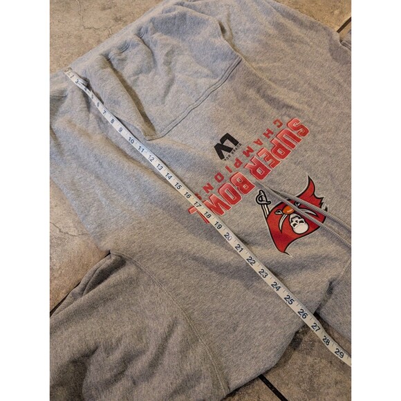 Tampa Bay Buccaneers Super Bowl LV Champions Hoodie Gray XL NFL Sweatshirt - Picture 2 of 10